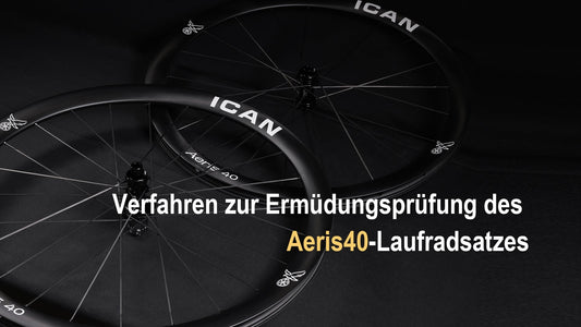 Verfahren zur Ermüdungsprüfung des Aeris40-Laufradsatzes